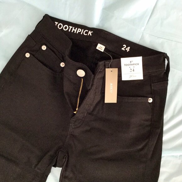 J. Crew Black Toothpick Jeans - Picture 1 of 5